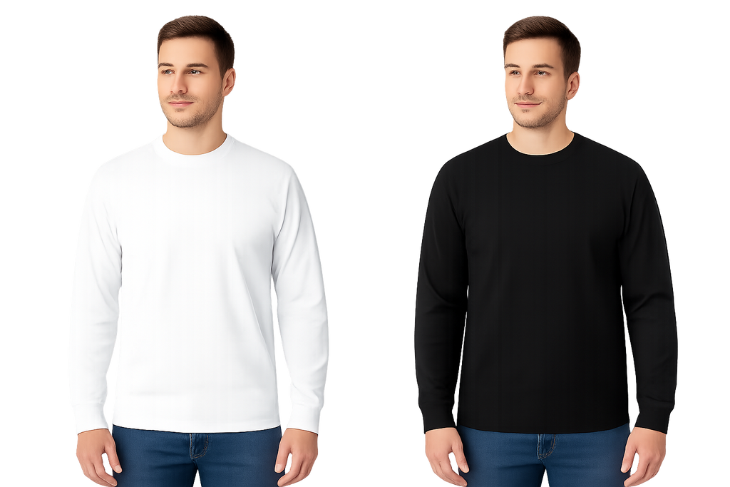 Mashh Gear 2-Pack Heavy Weight 7.70 Oz Soft Long Sleeves T-Shirts
